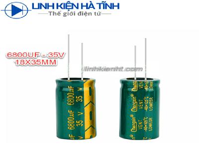 Tụ hóa 6800UF 35V 18x35mm loại tốt  Tụ hóa 6800UF 35V 18x35mm loại tốt